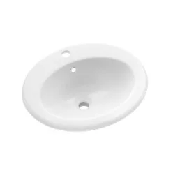   Mosdó, Invena Ajtra süllyesztett mosdókagyló, ovális, fehér, 50 cm CE-29-001-W