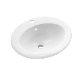 Mosdó, Invena Ajtra süllyesztett mosdókagyló, ovális, fehér, 50 cm CE-29-001-W