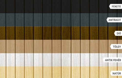 Előlap, M-Acryl Trópusi fa egyenes antracit