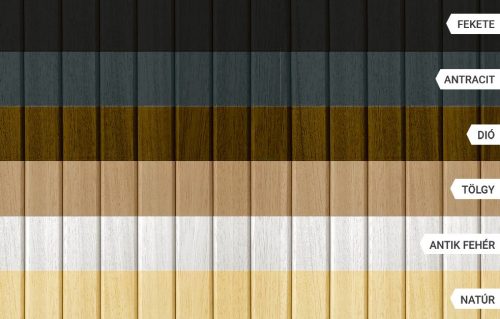 Előlap, M-Acryl trópusi fa sarokkád előlap tölgy