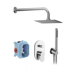   Falba süllyesztett csaptelep, Ravak Chrome II zuhanyszett CR II 090.01CR.O2.RB070, króm X07S014