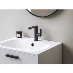   Mosdó csaptelep, Ravak Chrome II leeresztő nélkül 165 mm, fekete CR II 014.22BL X070590