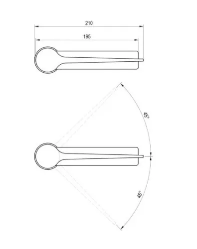 Mosdó csaptelep, Ravak Safe 230 mm, leeresztő nélkül, króm SF 014.00CR X070620