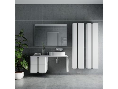 Alsó szekrény, Ravak SD Balance 50 mosdó alatti szekrény, fehér/grafit X000001365