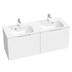   Alsó szekrény, Ravak Classic II 130 duplamosdó alatti szekrény, fehér X000001482