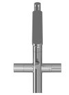 Kádtöltő csaptelep, Ravak Chrome II padlón álló csaptelep zuhanyszettel, króm X070456