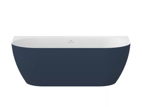 Kád, Ravak Freedom Wall Tec 170x87, Deepsea Blue/fehér, fehér lefolyó CE31400000