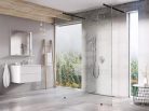 Walk-in, Ravak Walk-In Free Set 160, zuhanykabin fekete+transparent GW9FS030SZ1