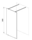 Walk-in, Ravak Walk-In Free Set 160, zuhanykabin króm+transparent GW9FS0C0SZ1
