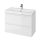 Alsó szekrény, Cersanit Moduo Slim 80, fényes fehér, alsó szekrény mosdóval S801-225-DSM