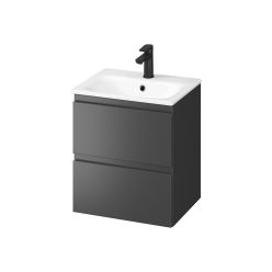   Alsó szekrény, Cersanit Moduo 50, antracit, alsó szekrény mosdóval S801-479