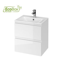   Alsó szekrény, Cersanit Moduo 50, fényes fehér, alsó szekrény mosdóval S801-312-DSM