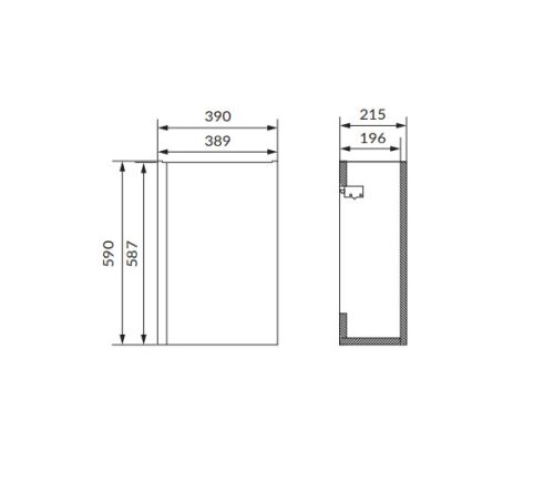 Alsó szekrény, Cersanit Moduo 40, antracit S590-078