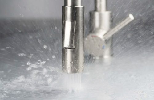 Mosogató csaptelep,Deante Luno 2 áramlási típus fekete,szálcsiszolt acél BOC_B740