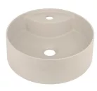 Mosdó, Deante Silia pultra építhető gránit mosdó csaplyukkal bézs 36 cm CQS_5U4B