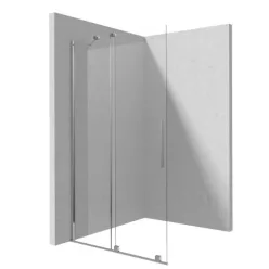   Walk-in, Deante Prizma tolóajtós walk-in, 140 cm, króm KTJ_034R