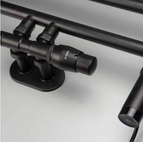 Fűtőpatron, Deante Silia fűtőtest fürdőszobai radiátorhoz, fekete 400W AGI_N401