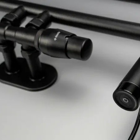 Fűtőpatron, Deante Silia fűtőtest fürdőszobai radiátorhoz, fekete 600W AGI_N601