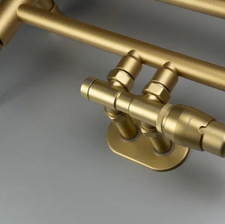 Fűtőpatron, Deante Silia fűtőtest fürdőszobai radiátorhoz, matt arany 400W AGI_R401