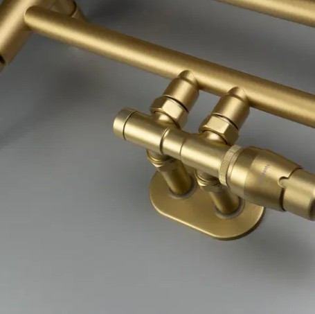 Fűtőpatron, Deante Silia fűtőtest fürdőszobai radiátorhoz, matt arany 600W AGI_R601