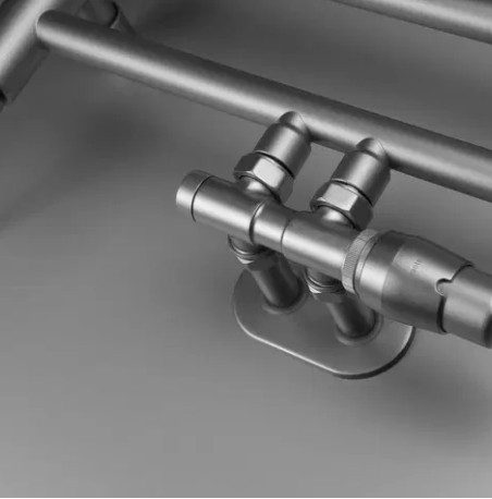 Fűtőpatron, Deante Silia fűtőtest fürdőszobai radiátorhoz, matt acél 600W AGI_F601