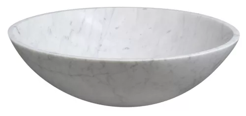 Mosdó, Sapho Blok kőmosdó 42x14 cm, fehér carrara 2401-42