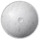 Mosdó, Sapho Blok kőmosdó 42x14 cm, fehér carrara 2401-42