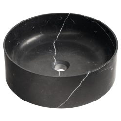   Mosdó, Sapho Blok kőmosdó 40 cm, matt fekete Marquin 2401-52