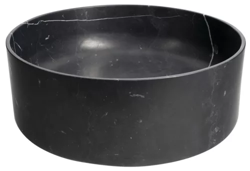 Mosdó, Sapho Blok kőmosdó 40 cm, matt fekete Marquin 2401-52