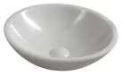Mosdó, Sapho Blok kőmosdó 40 cm, fehér márvány 2401-34