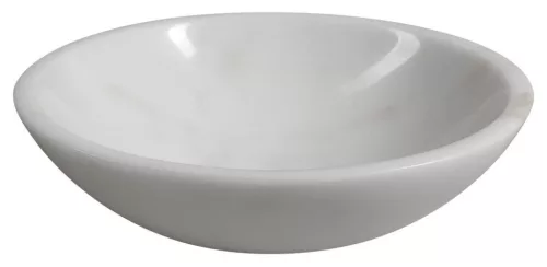 Mosdó, Sapho Blok kőmosdó 40 cm, fehér márvány 2401-34