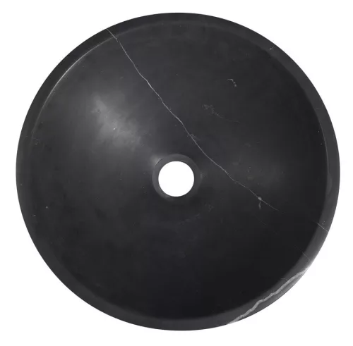 Mosdó, Sapho Blok kőmosdó 40 cm, matt Marquin fekete 2401-35