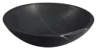 Mosdó, Sapho Blok kőmosdó 40 cm, matt Marquin fekete 2401-35