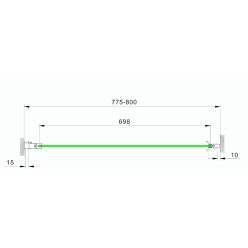 Zuhanyajtó, Aquatrend Quatro D80 80x190 (PD1-80)