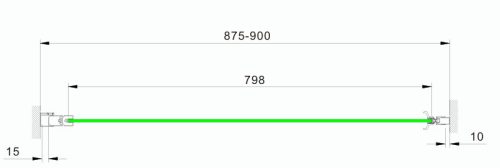 Zuhanyajtó, Aquatrend Quatro D90 90x190 (PD1-90)