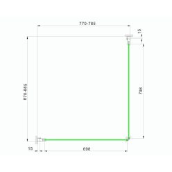 Zuhanykabin, Aquatrend Quatro C89 80x90