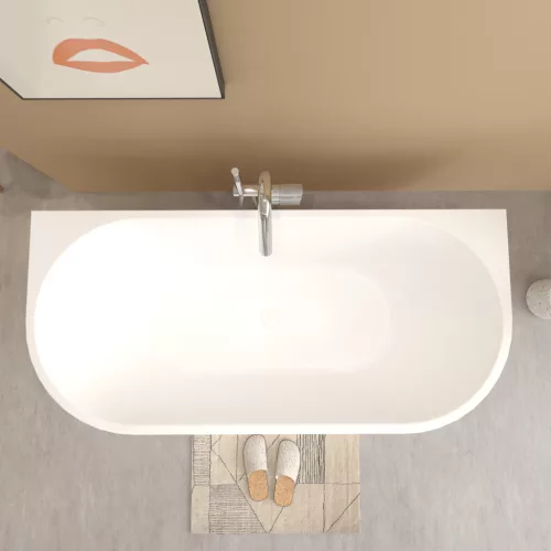 Kád, Aquatrend Nizza félszabadon álló kád fehér lefolyóval 160x80