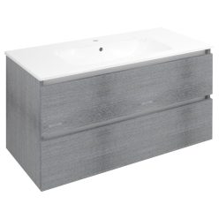   Alsó szekrény, Sapho Ezara mosdótartó szekrény 99,8x52x46 cm, ezüst tölgy EZ101-1111