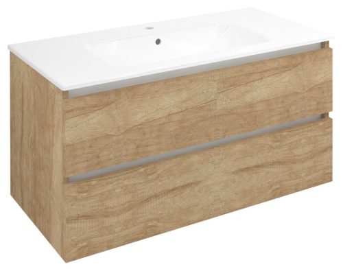 Alsó szekrény, Sapho Ezara mosdótartó szekrény 99,8x52x46 cm, alabama tölgy EZ101-2222