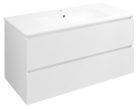 Alsó szekrény, Sapho Ezara mosdótartó szekrény 99,8x52x46 cm, fényes fehér EZ101-3030