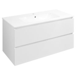   Alsó szekrény, Sapho Ezara mosdótartó szekrény 99,8x52x46 cm, fényes fehér EZ101-3030