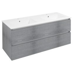   Alsó szekrény, Sapho Ezara mosdótartó szekrény 120x55x46 cm, ezüst tölgy EZ121-1111