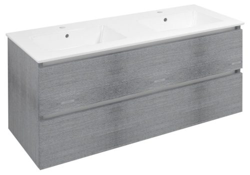 Alsó szekrény, Sapho Ezara mosdótartó szekrény 120x55x46 cm, ezüst tölgy EZ121-1111