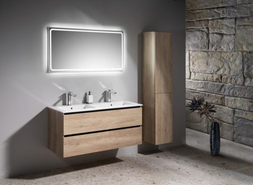 Alsó szekrény, Sapho Ezara mosdótartó szekrény 120x55x46 cm, alabama tölgy EZ121-2222