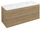Alsó szekrény, Sapho Ezara mosdótartó szekrény 120x55x46 cm, cuneo tölgy EZ121-2525
