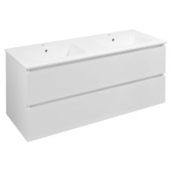   Alsó szekrény, Sapho Ezara mosdótartó szekrény 120x55x46 cm, fényes fehér EZ121-3030
