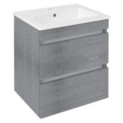   Alsó szekrény, Sapho Ezara mosdótartó szekrény 48x54x39 cm, ezüst tölgy EZ492-1111