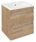 Alsó szekrény, Sapho Ezara mosdótartó szekrény 48x54x39 cm, alabama tölgy EZ492-2222