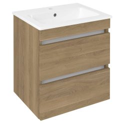   Alsó szekrény, Sapho Ezara mosdótartó szekrény 48x54x39 cm, cuneo tölgy EZ492-2525