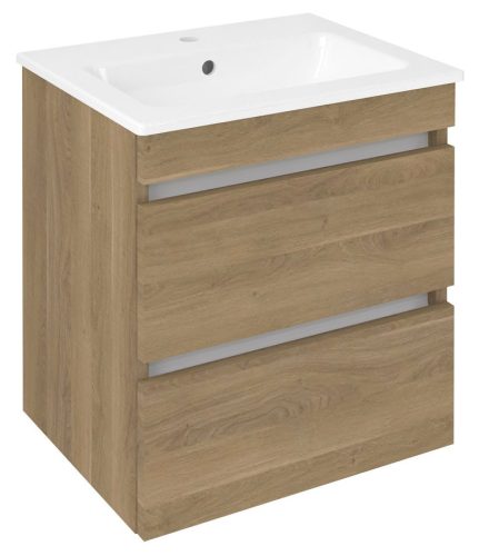 Alsó szekrény, Sapho Ezara mosdótartó szekrény 48x54x39 cm, cuneo tölgy EZ492-2525